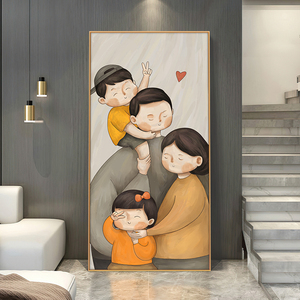 幸福一家人挂画