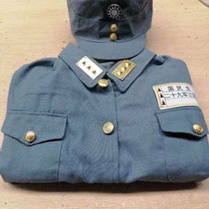 蓝色军装国军装川军晋绥军演出服儿童成人军装影视剧同款楚云飞同