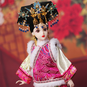 沁韵伊 古装娃娃30厘米清朝宫廷芭比民族玩具收藏礼物 孝和睿皇后