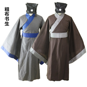 出租古装汉服男书生秀才布衣家丁平民百姓三国水浒传古代文人服装