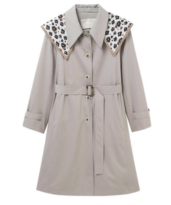 鸟家商场同款女士时尚2021春季新款优雅披肩风衣a1beb1808