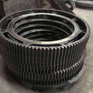 定制烘干机配件直齿轮钢圈滚圈回转窑齿圈球磨机齿条厂家现货直销