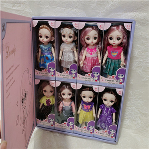 16厘米女孩娃娃套装过家家洋娃娃生日礼物送礼套盒公主娃娃玩具