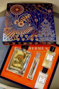 hermes爱马仕大地男士淡香水100ml12.5m须后沐浴三件套限量套礼盒