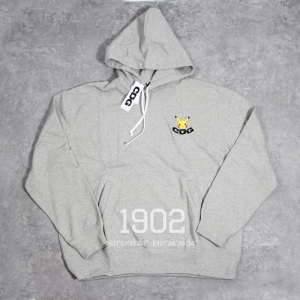 现货cdg x pokemon 宝可梦联名川久保玲皮卡丘印花毛圈帽衫卫衣