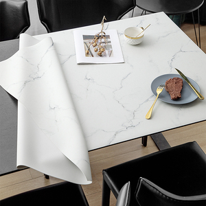 Q弹硅胶桌垫仿北欧大理石纹桌布防水防油免洗餐桌垫PVC防烫茶几垫
