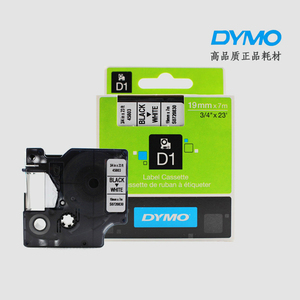 dymo标签机色带19mm 通用LM500/PRO6000打印纸45813黄底黑字45818