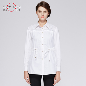 舒朗秋季新款女装气质修身女衬衫百搭职业衬衣 ds2151c17