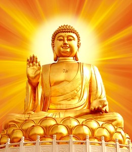 结缘金身如来佛祖佛像画挂画释迦牟尼佛像画像帮到你相纸双面塑封