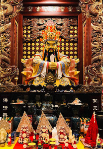 装饰龙五爷画像五爷广济龙王佛菩萨像画像图财神画 相纸双面塑封