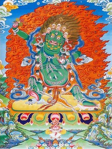 结缘摧破金刚多杰南炯佛菩萨护法画像图 相纸双面塑封