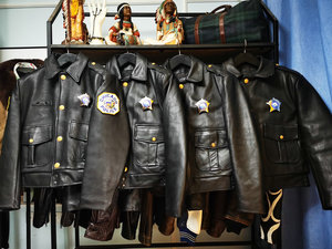 branded 美国制 北美野牛皮 chicago p0lice 芝加哥景查 夹克皮衣