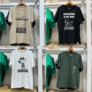 2021优衣库 史努比联名系列peanuts印花圆领t恤短袖442096