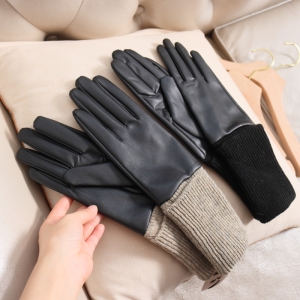 001人付款淘宝日单手套冬高档加绒加厚保暖手套气质款淑女优雅手套