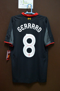 【展示】利物浦1415赛季第二客场球衣 杰拉德 波士顿友谊赛版