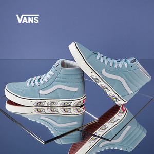 vans范斯官方 海军蓝独角兽男鞋女鞋sk8-hi高帮板鞋运