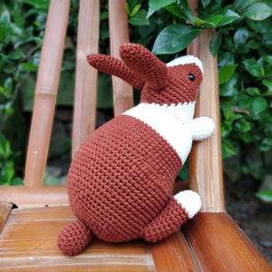 手作材料包全套勾线玩偶钩针仿真diy兔子玩具毛线手工编织小动物