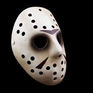 弗莱迪大战杰森面具 cos万圣节恐怖影视恶魔百斩男杰森树脂鬼面具