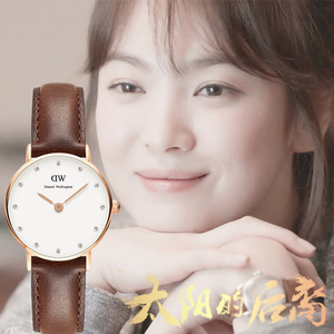 dw手表太阳的后裔宋慧乔明星同款手表防水时尚女士