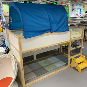 ikea青岛宜家kura库拉床幔儿童床90厘米宽上下床儿童帐篷床棚帷帐