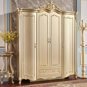 欧式衣柜推拉门雕花法式