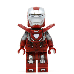 乐高钢铁侠人仔银色