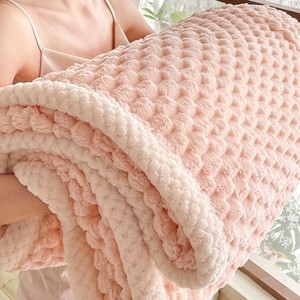 冬季加厚羊羔牛奶绒毛毯单件办公室午睡小被子沙发盖毯珊瑚绒毯子