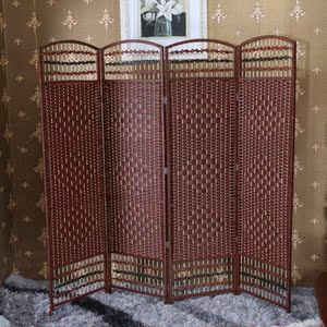 扇形室内屏风 折叠 移动隔墙隔离房间镂空大厅隔断门餐厅落地折屏