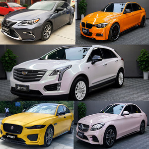 汽车车漆改色膜白色系列特斯拉 tpu全车身改色白变紫电动车改色膜