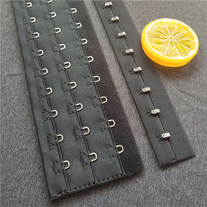 3排11扣塑身衣背扣双针加固束腰带扣不锈钢大扣黑色现货