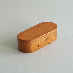 「森林食堂」日本购回复古色樱木收纳盒眼镜盒钥匙盒文具收纳