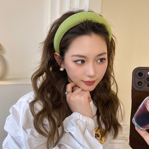 彩虹海绵~ins高颅顶发箍女夏天高级感头饰可爱网红2022年新款头箍