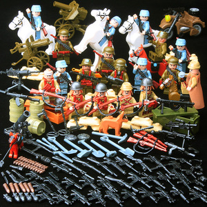 八路军乐高步兵团二战场景积木战场中国军人士兵日军人仔打仗鬼子