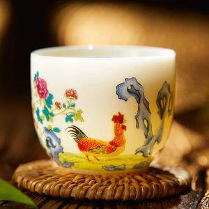 i观复博物馆 鸡缸杯陶瓷主人茶杯品茗单对多人礼品马未都御