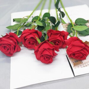 初夏文艺清新田园茶花苞康奶昔玫瑰花仿真花束假花装饰大花