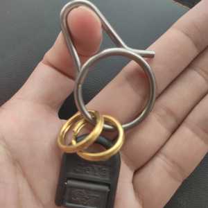 钛合金简约挂扣一体快换钥匙扣不生锈钛钥匙圈钥匙挂件