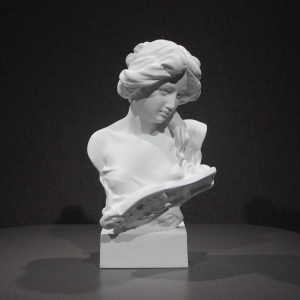 北欧风格琴女树脂雕塑摆件创意人物石膏像雕像样板房民宿客厅摆设