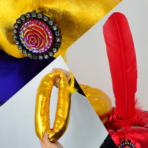 儿童演出印度阿拉伯帽阿凡提王子阿拉丁神灯道具帽子表演区男孩