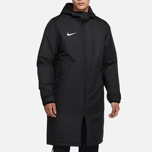 nike耐克 男子中长连帽足球训练运动休闲夹克保暖棉服cw6767-010