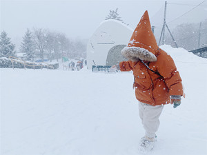 BAOZRO 冬季保暖宝宝男女童防风婴童白鹅绒羽绒服上衣 连体滑雪服