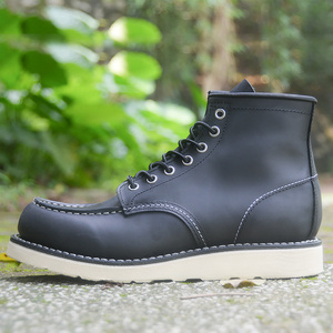 觅兰 red固特异手工鞋马丁靴男wing875工装靴复古高帮短靴