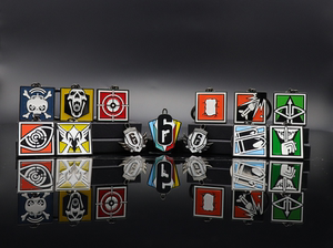 彩虹六号r6游戏周边干员挂件旭冠创意坊创意钥匙扣