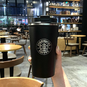 星巴克保温杯2022年男女情侣不锈钢磨砂女神杯咖啡杯便携聪明杯子