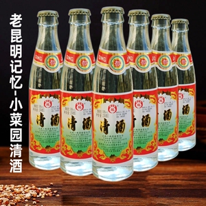 云南特产小曲清香型粮食酒 昆明小菜园龙门清酒250mlx6小瓶酒白酒