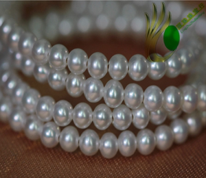 镜面光天然淡水珍珠项链AAAA级珍珠妈妈链正圆无暇盛美日本海珠