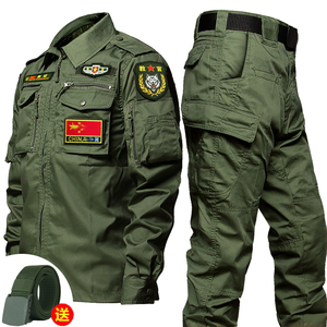 特种兵教官服训作服套装男战术军训衣服军人夏季军绿黑色军迷服装