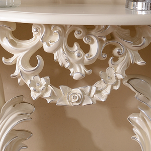 欧式玄关q桌 法式别墅田园玄关台 进门端景台靠墙边柜半圆桌走廊