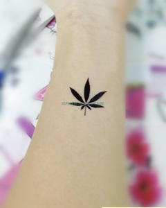 树叶纹身贴枫叶