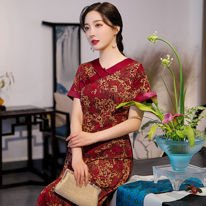 改良无领旗袍夏