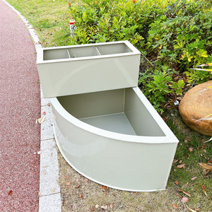 pp塑料板大型观赏地缸圆形半圆锦鲤池大鱼池水箱海鲜池定制鱼缸